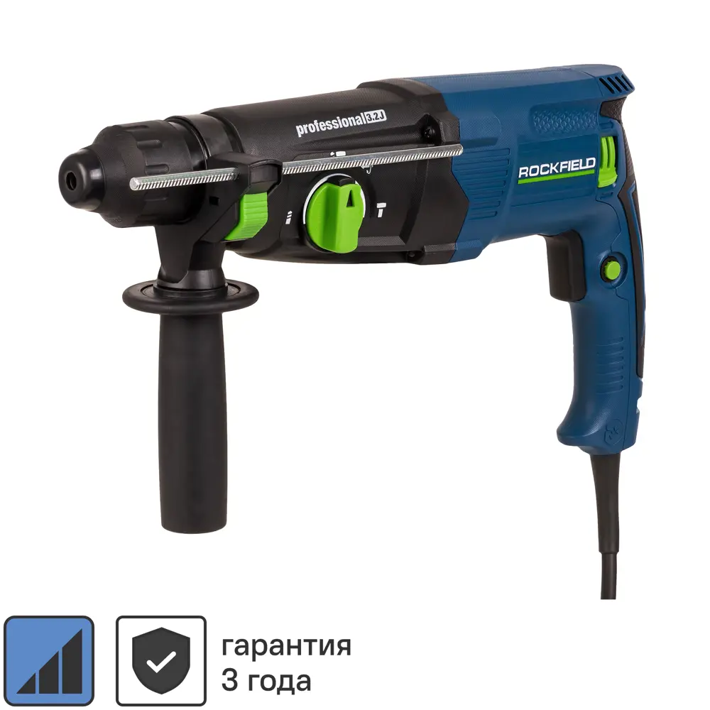 Перфоратор сетевой SDS-plus Rockfield RF28RHK, 900 Вт, 3.2 Дж