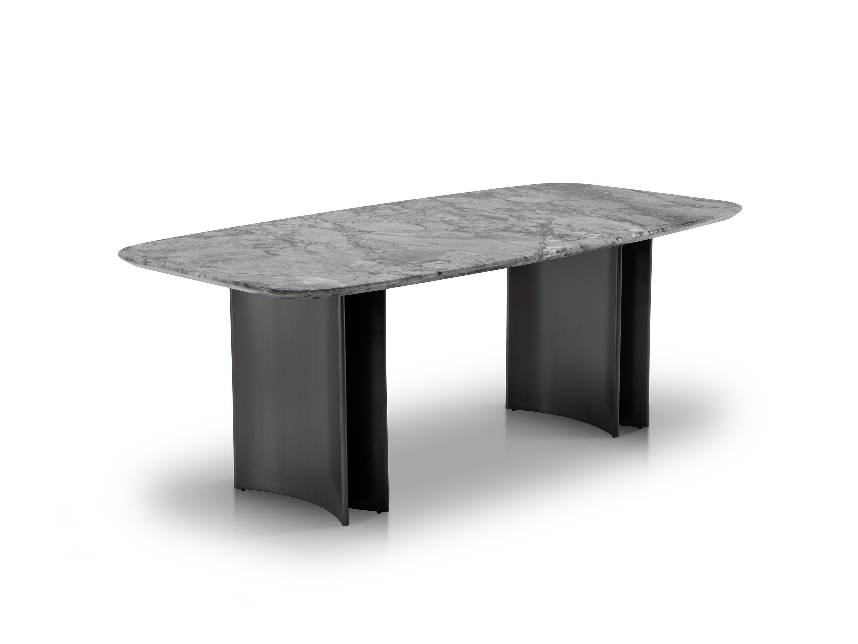 Прямоугольный обеденный стол из мрамора и нержавеющей стали CAMPO DE' FIORI AST829 ARCH-00004792 - Вид №1