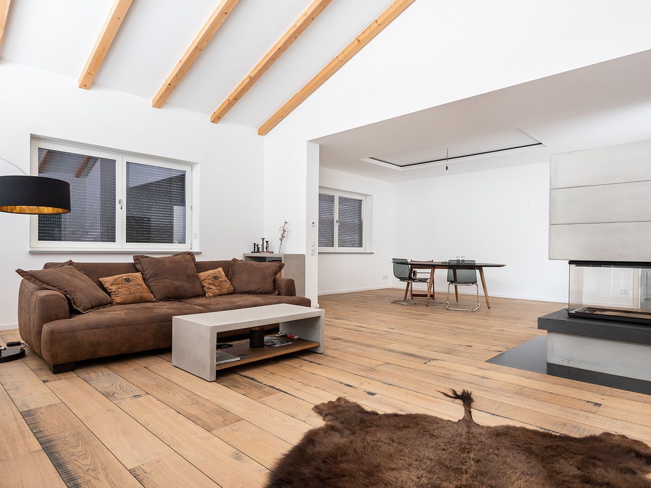 Дубовый паркет Dennebos Flooring серый ARCH-00029125 - Вид №4