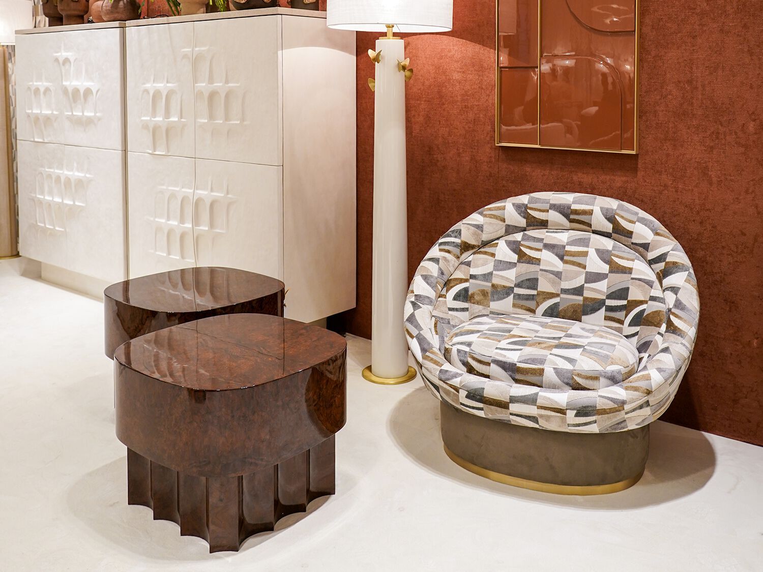 Тканевое кресло без подлокотников JOSÉ LEITE DE CASTRO NOLA ARCH-00057681 - Вид №2