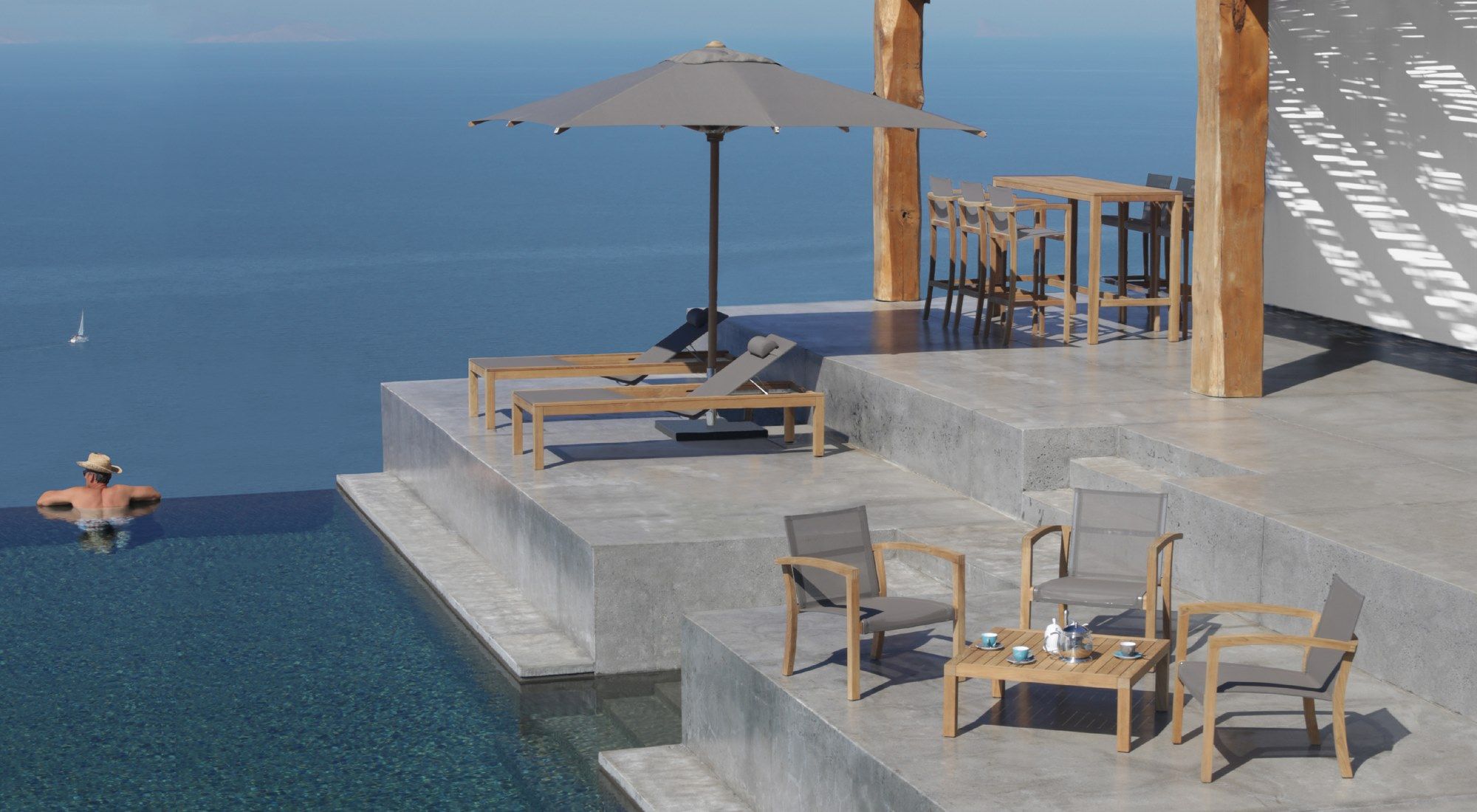 Садовый стол из тикового дерева Royal Botania XQI ARCH-00006650 - Вид №3