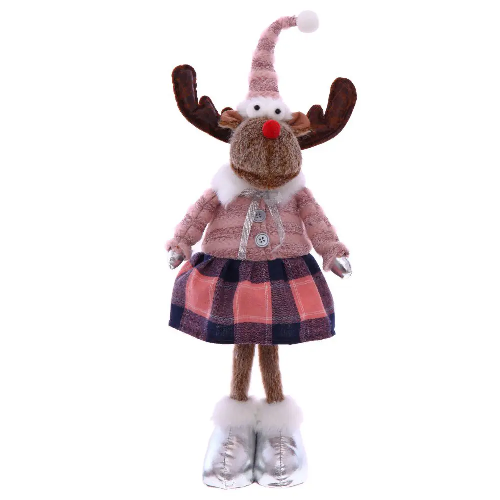 Новогодняя мягкая игрушка Олень в розовом костюме h 56 см 83560540 STLM-2137569 Santreyd  - Вид №1