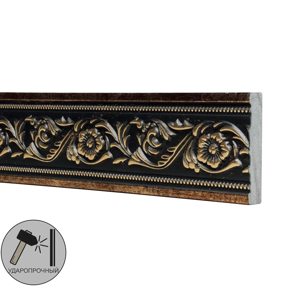Молдинг настенный полистирол темное золото 156-57 50х11 2мм DECOMASTER STLM-2069078