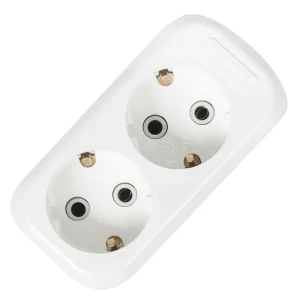 Колодка с заземлением Lux 2 розетки 16А