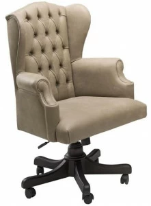 Prestige Стеганое кожаное кресло с высокой спинкой Gran duca Cvh018p