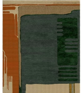 Tapis Rouge Прямоугольный коврик ручной работы из шерсти и шелка Abstraction Tr1749