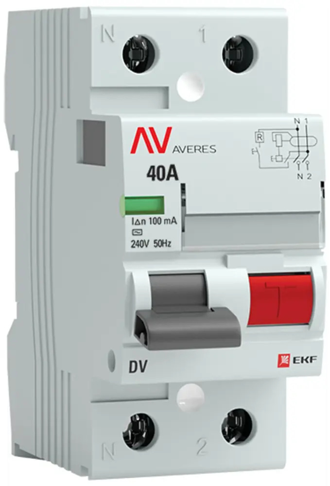 УЗО EKF Averes DV - защита от поражения током и возгорания 84579894