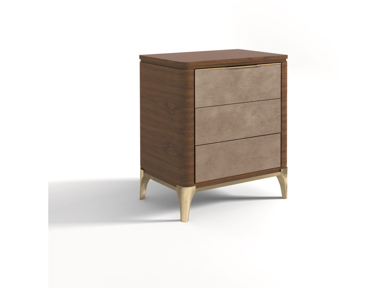 Деревянная и кожаная тумбочка с ящиками Hurtado Evolution ARCH-00069563 - Вид №3