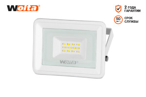 15926131 Светодиодный прожектор , 5700K, 10 W SMD, IP 65, цвет белый, слим WFL-10W/06W Wolta