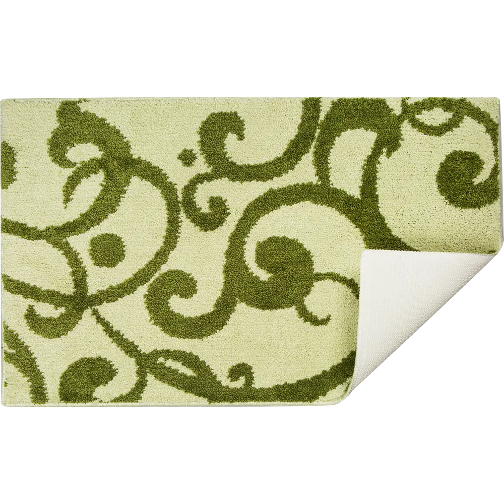 Коврик для ванной комнаты «Узоры» 50х80 см цвет зелёный MR PENGUIN STLM-2029303 - Вид №2