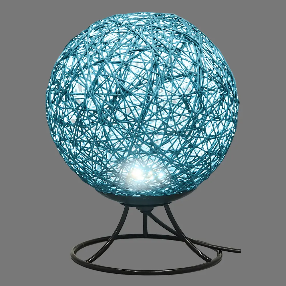 Ночник светодиодный «Ротанговая нить» 1.5 м? тёплый белый свет цвет голубой APEYRON STLM-2023122 - Вид №2