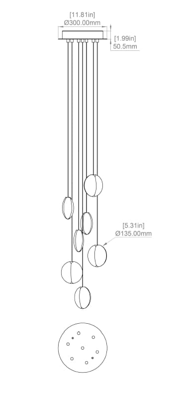 Стеклянный подвесной светильник Matthew McCormick OVA ARCH-00106529 - Вид №25