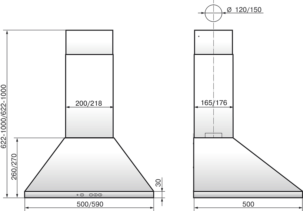 7915239 Вытяжка каминная ELIKOR Вента 50П-430-П3Л белый STDN-0099208 - Вид №9