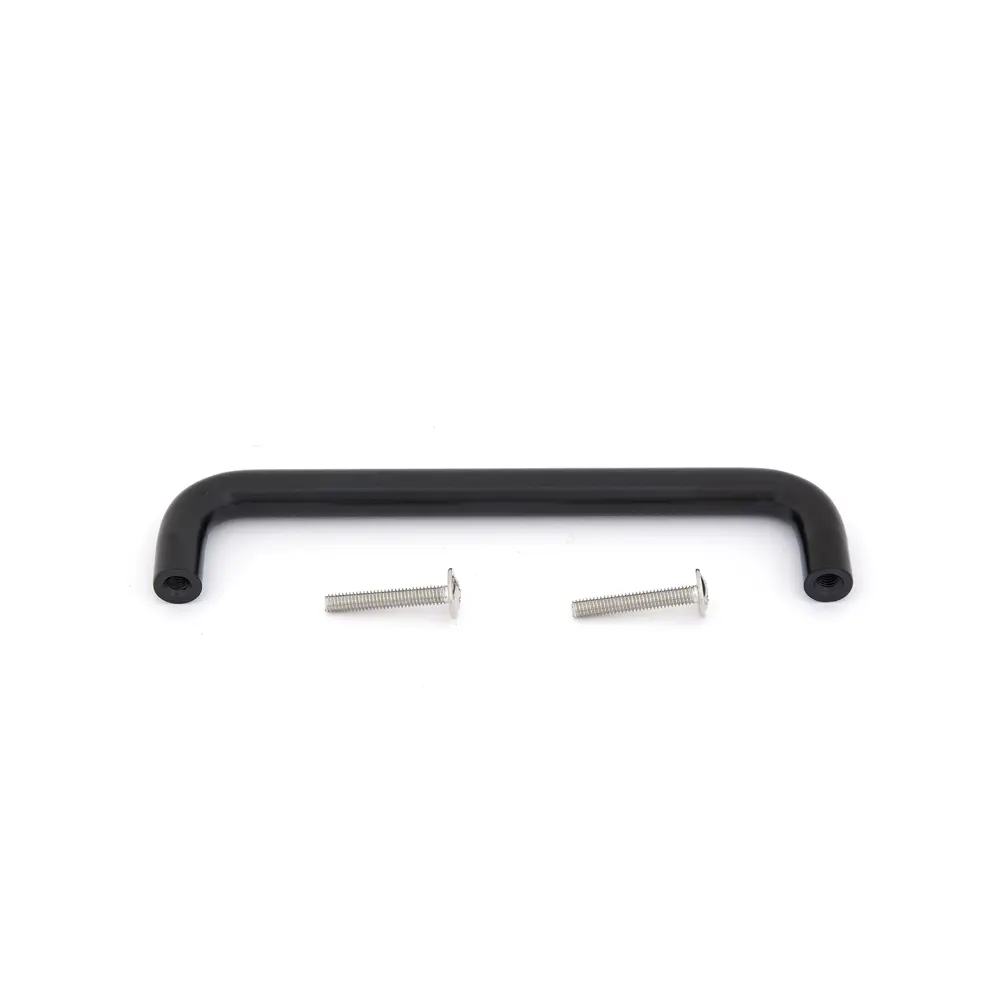 Мебельная ручка-скоба ADD10.128.BLMATT 128 мм матовый черный PALLADIUM STLM-2181396 - Вид №1