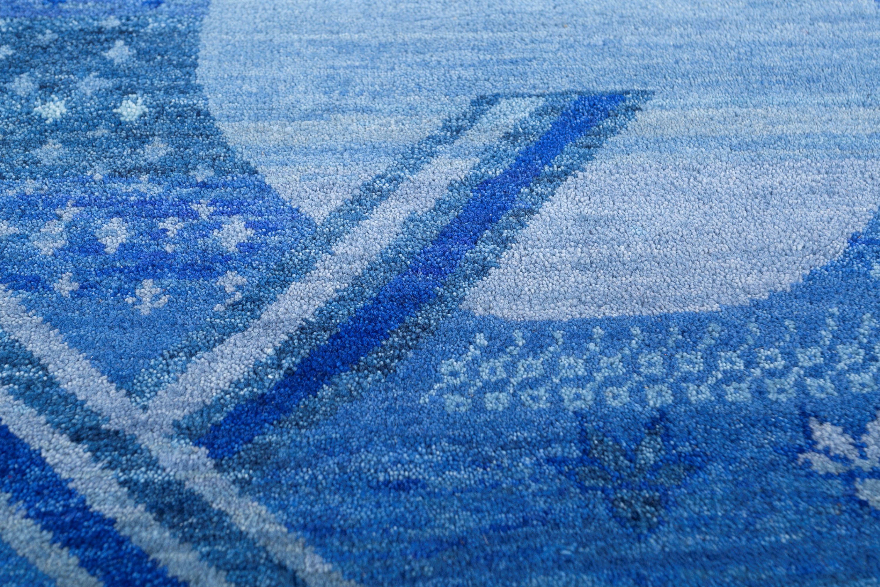 Шерстяной овальный ковер ручной работы Jaipur Rugs Brahmaand-A Cosmic Affair ARCH-00051093 - Вид №4