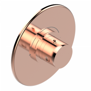 A46-5100BR Ручка регулировки с круглой накладкой для термостата THG, арт.5100A 1/2" и 5200A 3/4" (термостаты см. на стр. 451) Thg-paris Pomme с золочением Blush PVD
