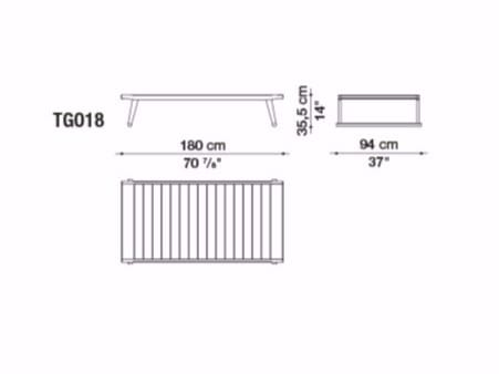 Прямоугольный садовый стол из тикового дерева B&B Italia Outdoor Чт ARCH-00077588 - Вид №12