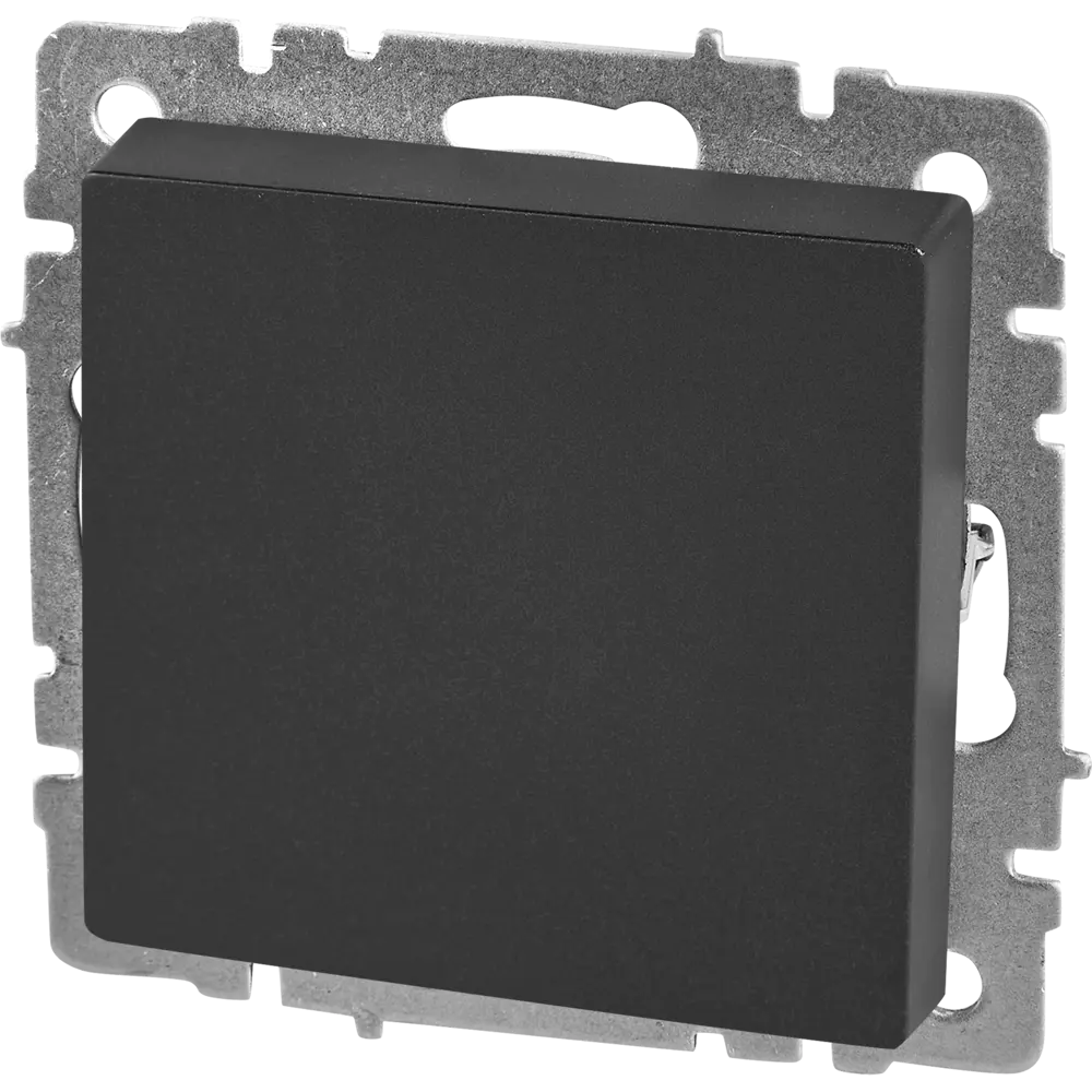 Выключатель IEK Brite одноклавишный матовый черный 87761720 STLM-1341472