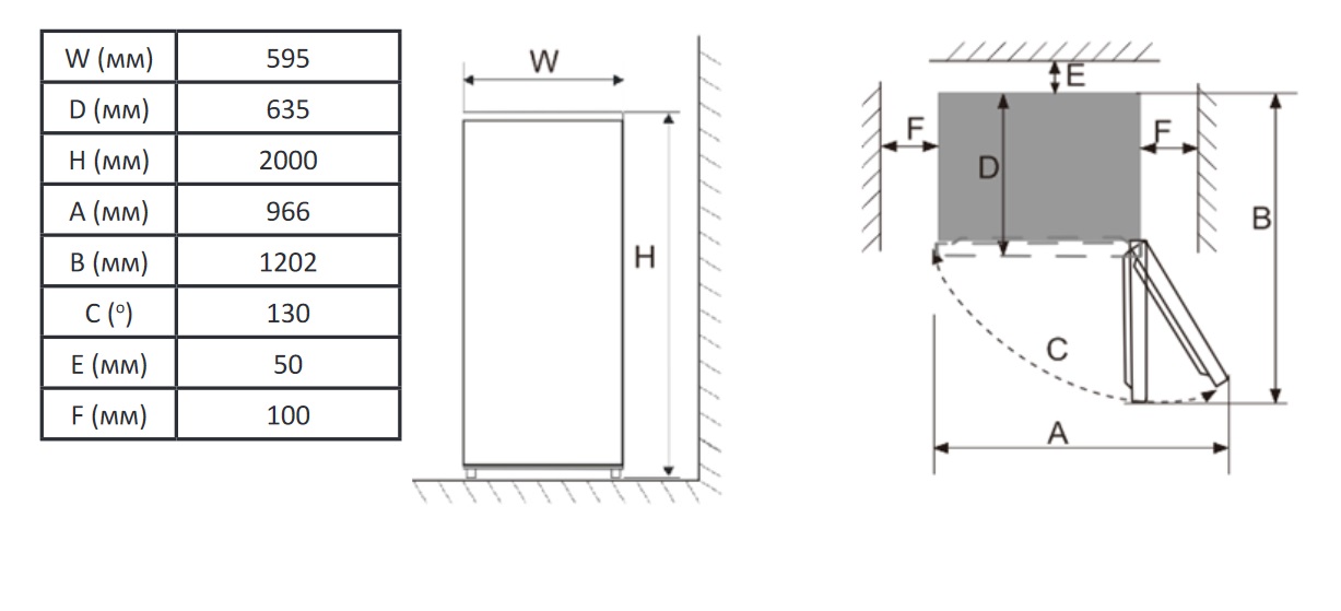1695594 Холодильник с морозильником   DEXP RF-CN350DMG/S белый STDN-0147241 - Вид №12