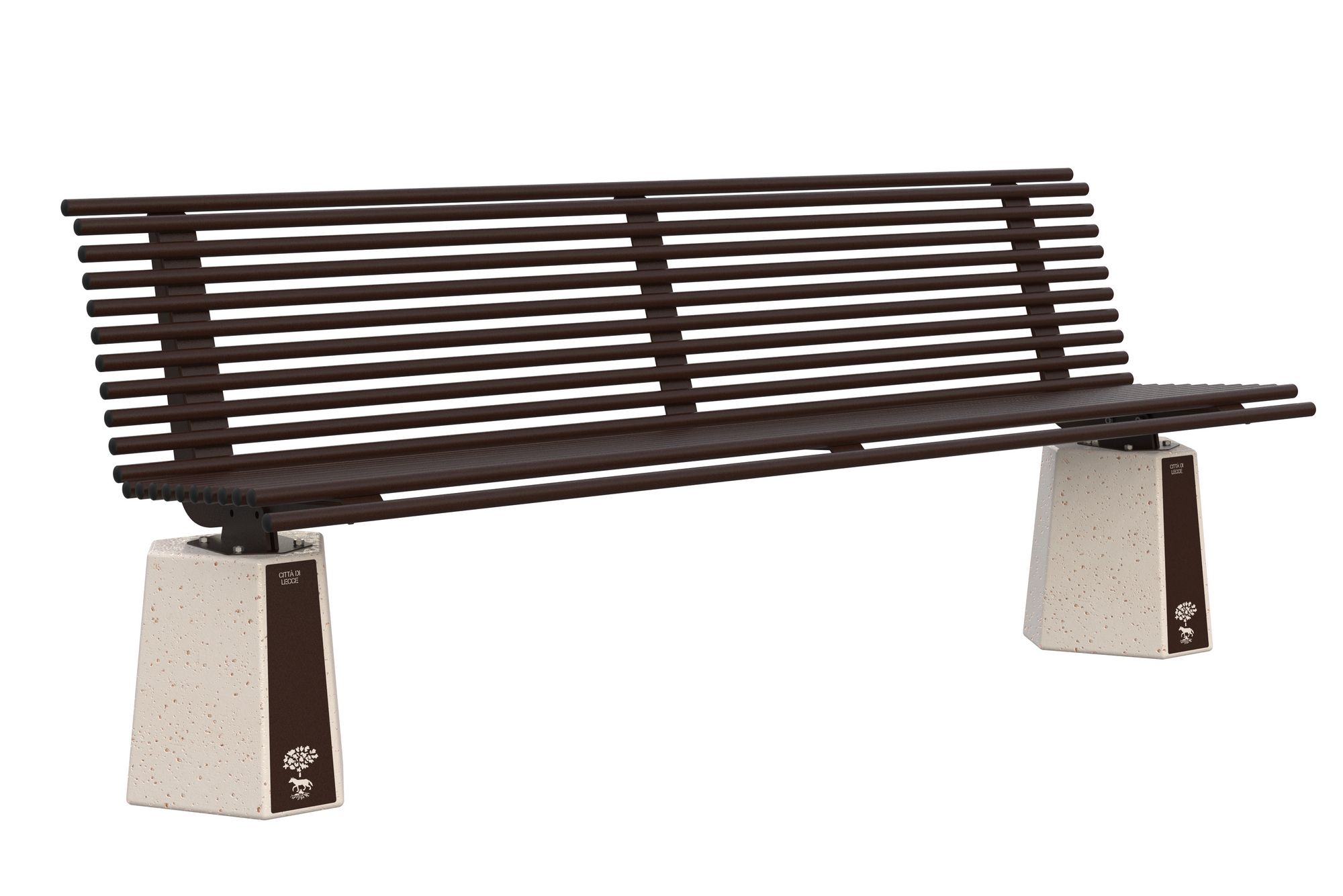 Металлическая скамья со спинкой Lazzari Castle ARCH-00133942 - Вид №2