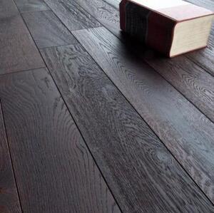 Массивная доска Magestik floor С покрытием Термо Дуб Селект с брашью (Текстурированная) 400-1800х140 мм.