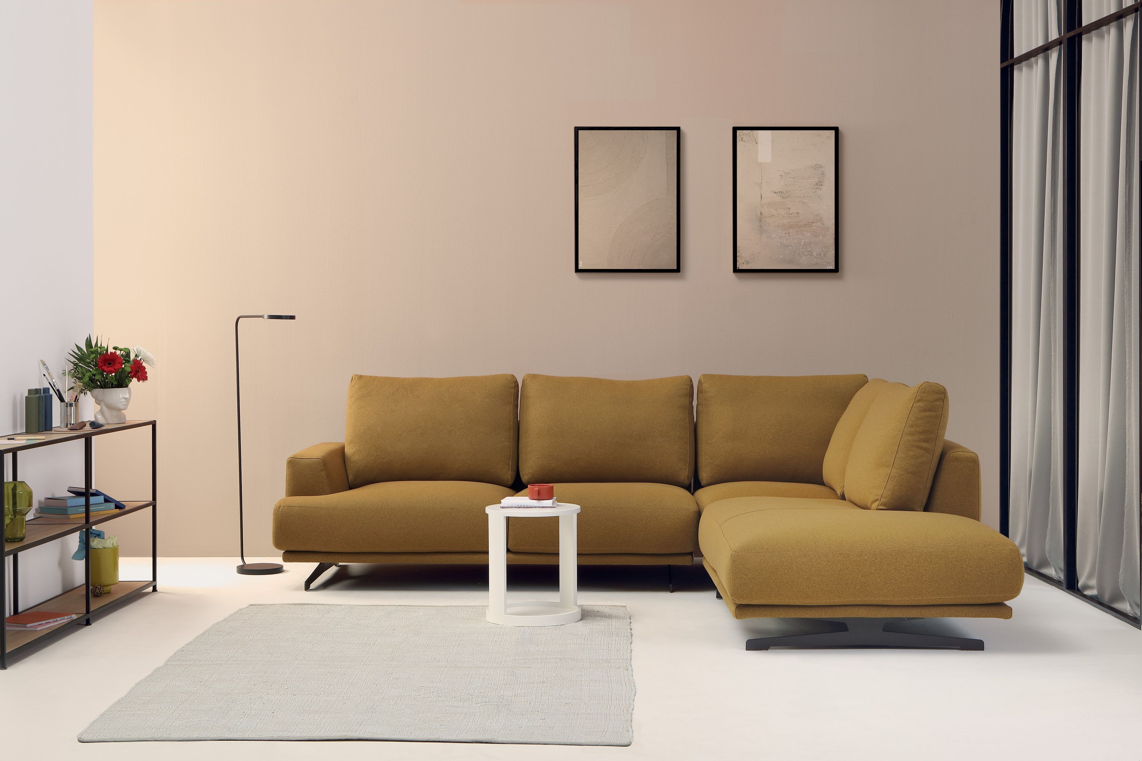 3-местный тканевый диван с полуостровом Lebom Анна ARCH-00010552 - Вид №1