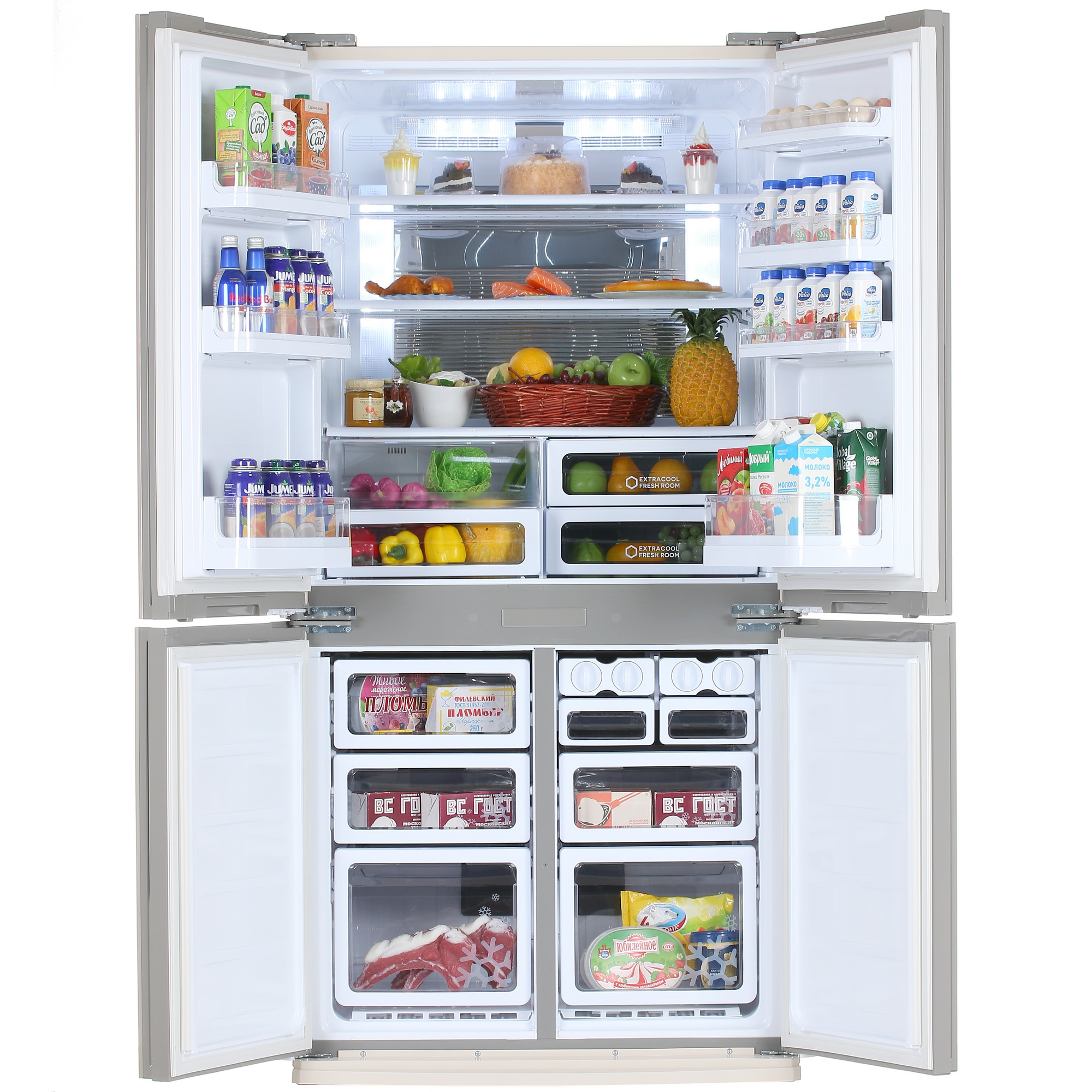 7975114 Холодильник многодверный   Sharp SJEX98FBE бежевый STDN-0027501 - Вид №5