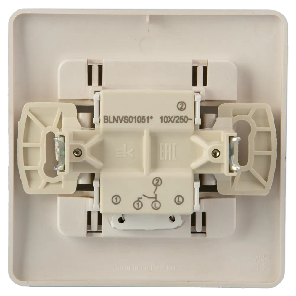 Выключатель встраиваемый Systeme Electric Blanca 2 клавиши с подсветкой цвет титановый STLM-2085240 - Вид №2