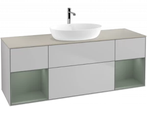 Villeroy&Boch Тумба под раковину Прямоугольная версия FD03GMGJ Finion Light Grey Matt Lacquer