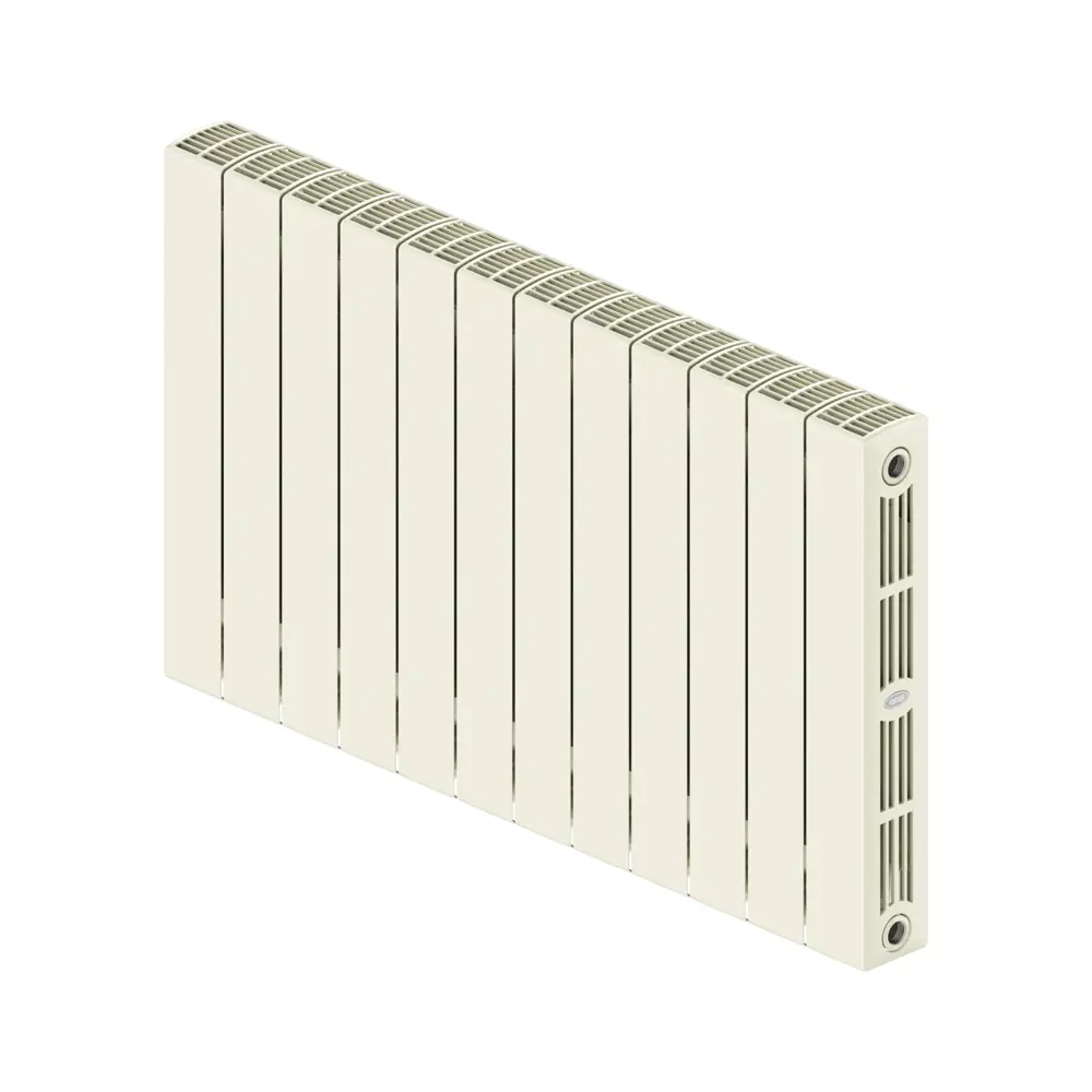 Радиатор секционный Rifar Supremo S50012RAL1015 500/90 12 секций боковое подключение биметалл бежевый 82560847 STLM-2143291 - Вид №1