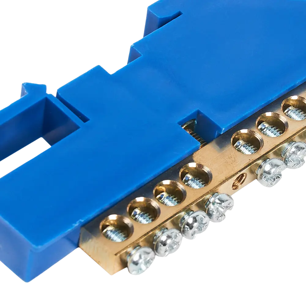 Шина N TDM Electric 6x9 мм 8 групп с изолятором на DIN-рейку STLM-2189120 - Вид №1