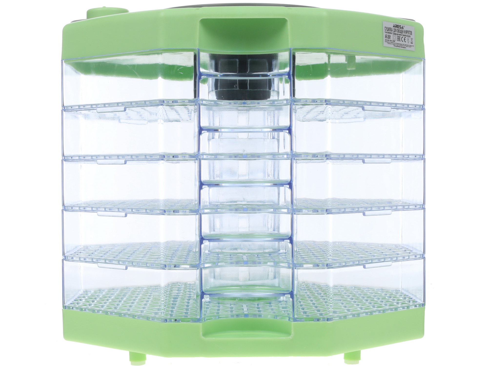 1130059 Сушилка для овощей и фруктов Aresa AR-2601 зеленый STDN-0049903 - Вид №4