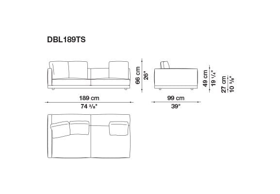 Кожаный диван B&B Italia док ARCH-00106863 - Вид №136