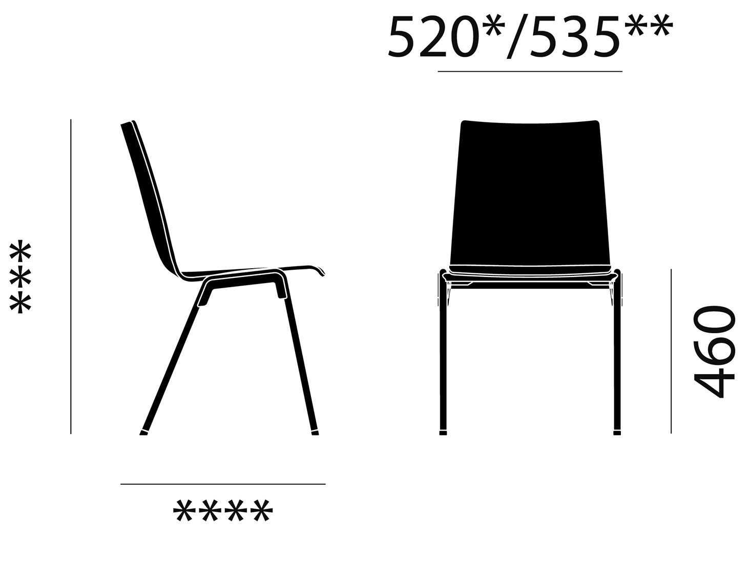 Штабелируемый стул для конференций Brunner герой ARCH-00094701 - Вид №6