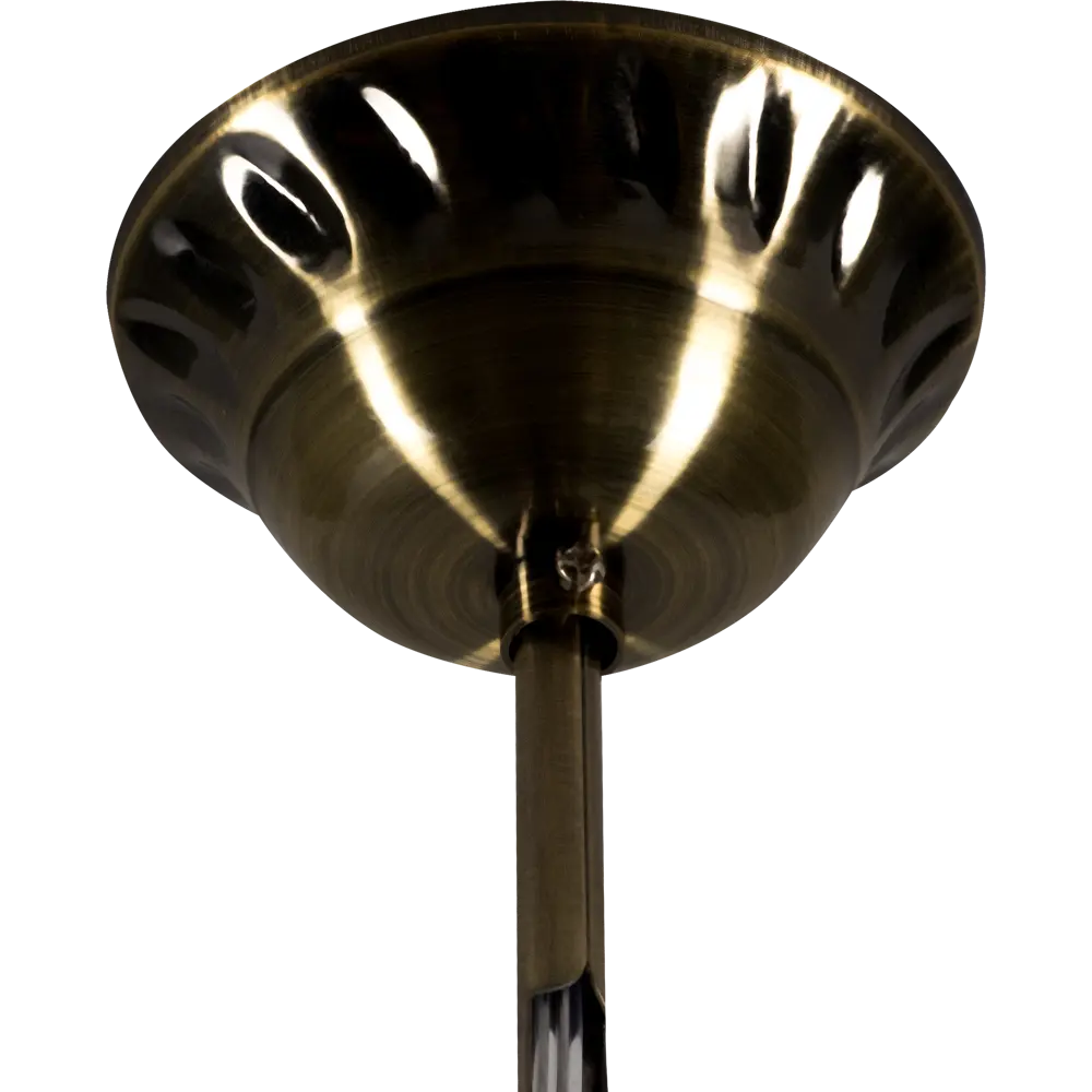 Люстра Буржуа 3xE27x60 Вт, металл/стекло, цвет бронза/белый WINK STLM-2061820 - Вид №5