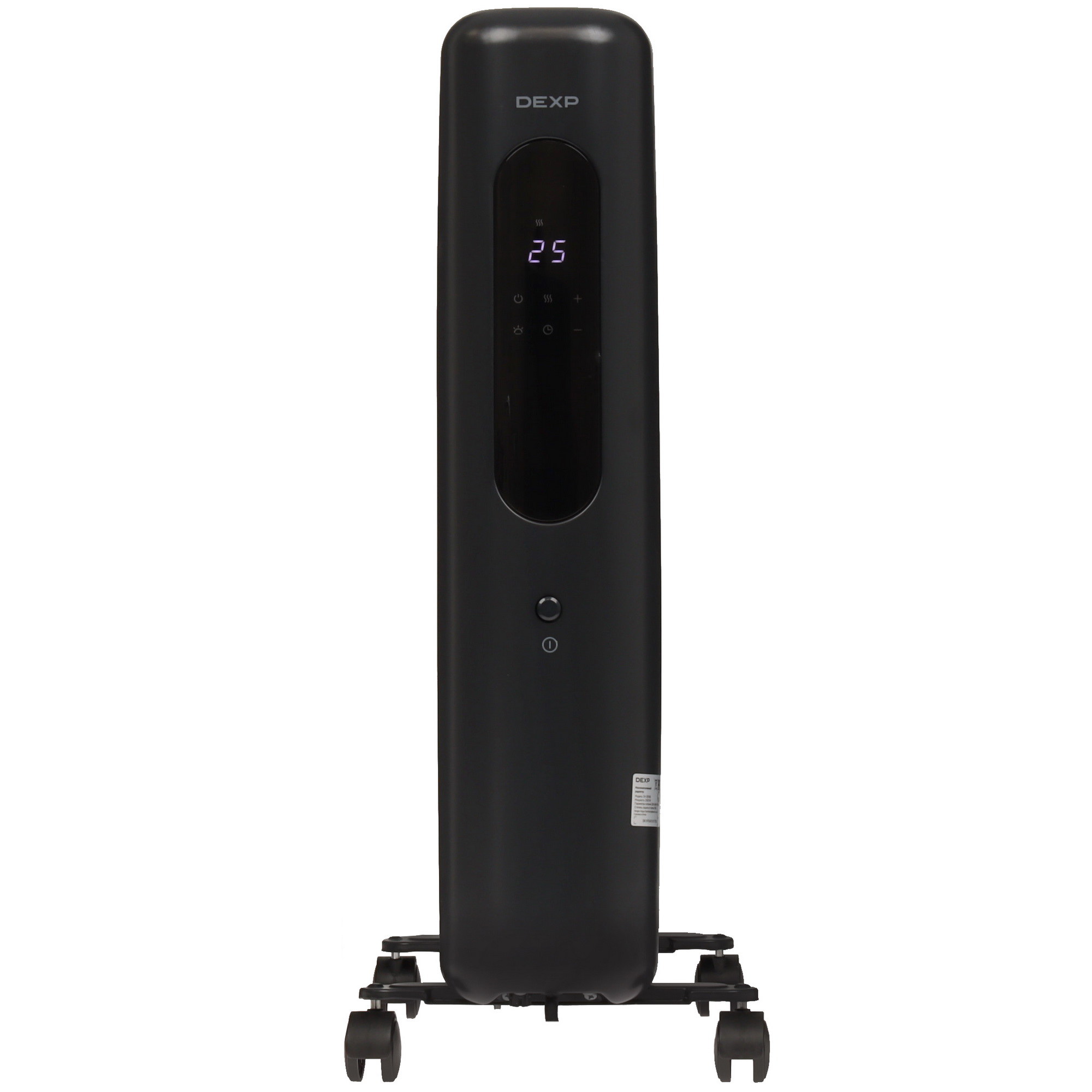 9106741 Масляный обогреватель DEXP OH-2511EB черный STDN-0099526 - Вид №1