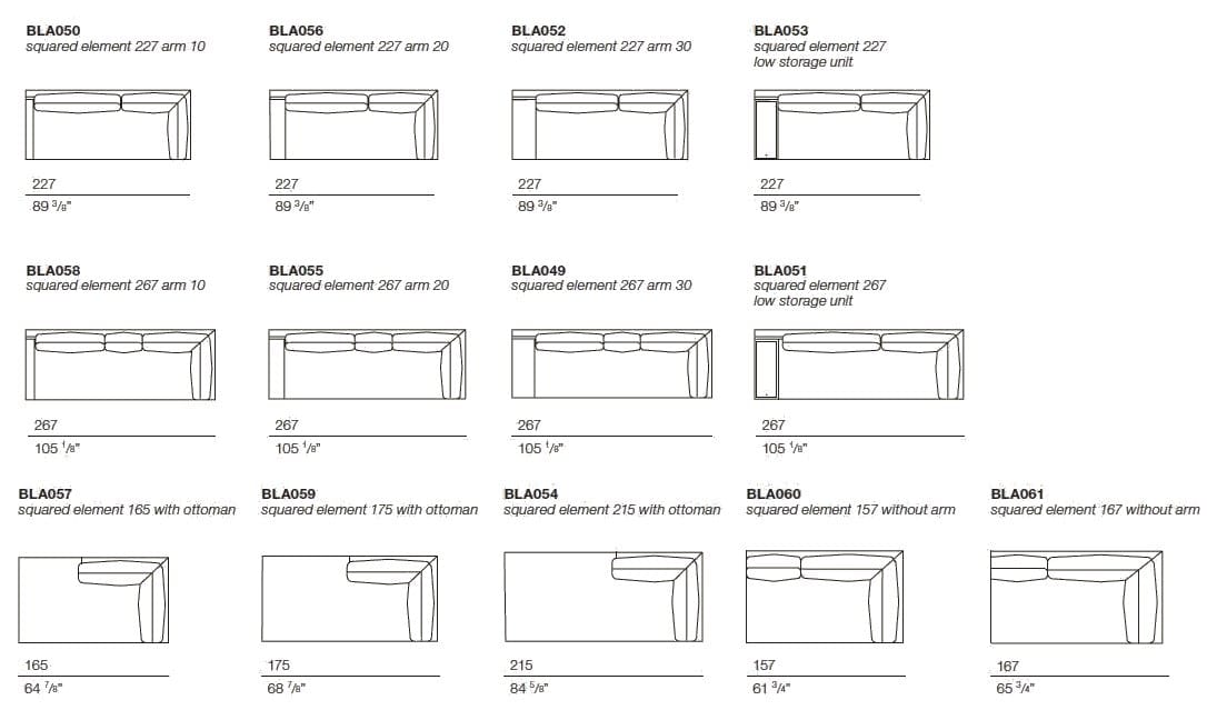 Угловой диван из ткани с полуостровом BODEMA Блейк ARCH-00066093 - Вид №7
