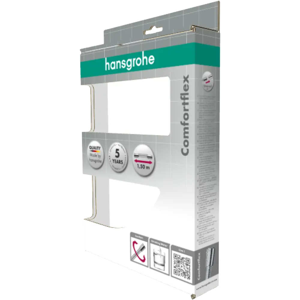 Шланг для душа Hansgrohe Comfortflex 1.5 м ПВХ цвет хром STLM-2166458 - Вид №4