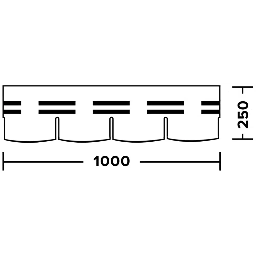 Фасадная плитка Hauberk 2.2 м² травертин ТЕХНОНИКОЛЬ STLM-2173578 - Вид №6