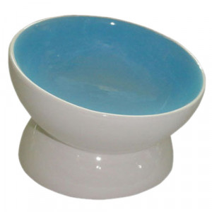 ПР0047745 Миска для животных Dog Bowl голубая керамическая 13х13х11см 170мл Foxie