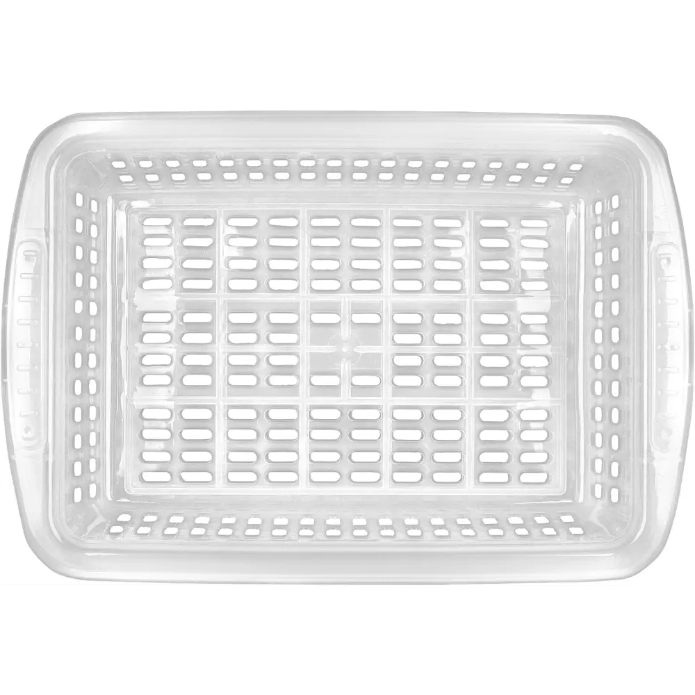 Корзинки 37x25x13.5 см пластик без крышки цвет прозрачный 3 шт Santreyd Набор корзинок STLM-2101577 - Вид №3