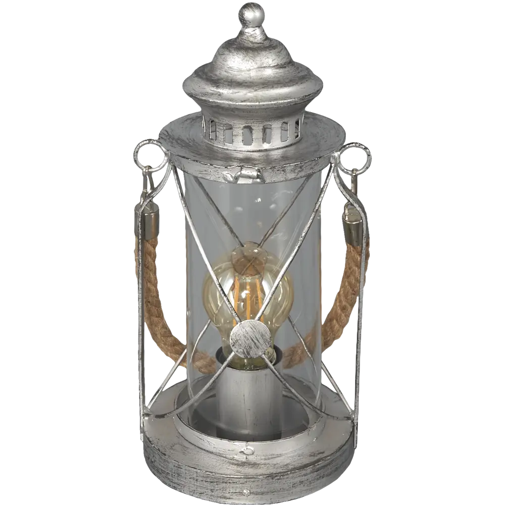 Настольная лампа Eglo Bradford 1xE27x60 Вт стекло цвет серебро STLM-2095032 - Вид №1