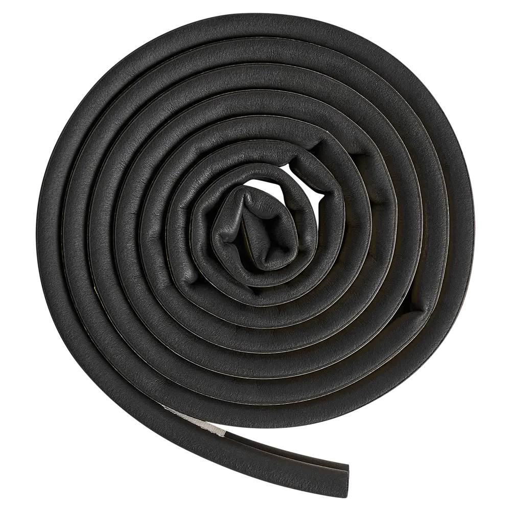 Уплотнитель EPDM для окон и дверей самоклеящийся MONLID D-профиль 14x12 мм 6 м цвет черный STLM-2207268 - Вид №1