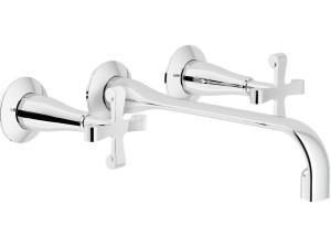 Настенный смеситель для раковины с 3 отверстиями