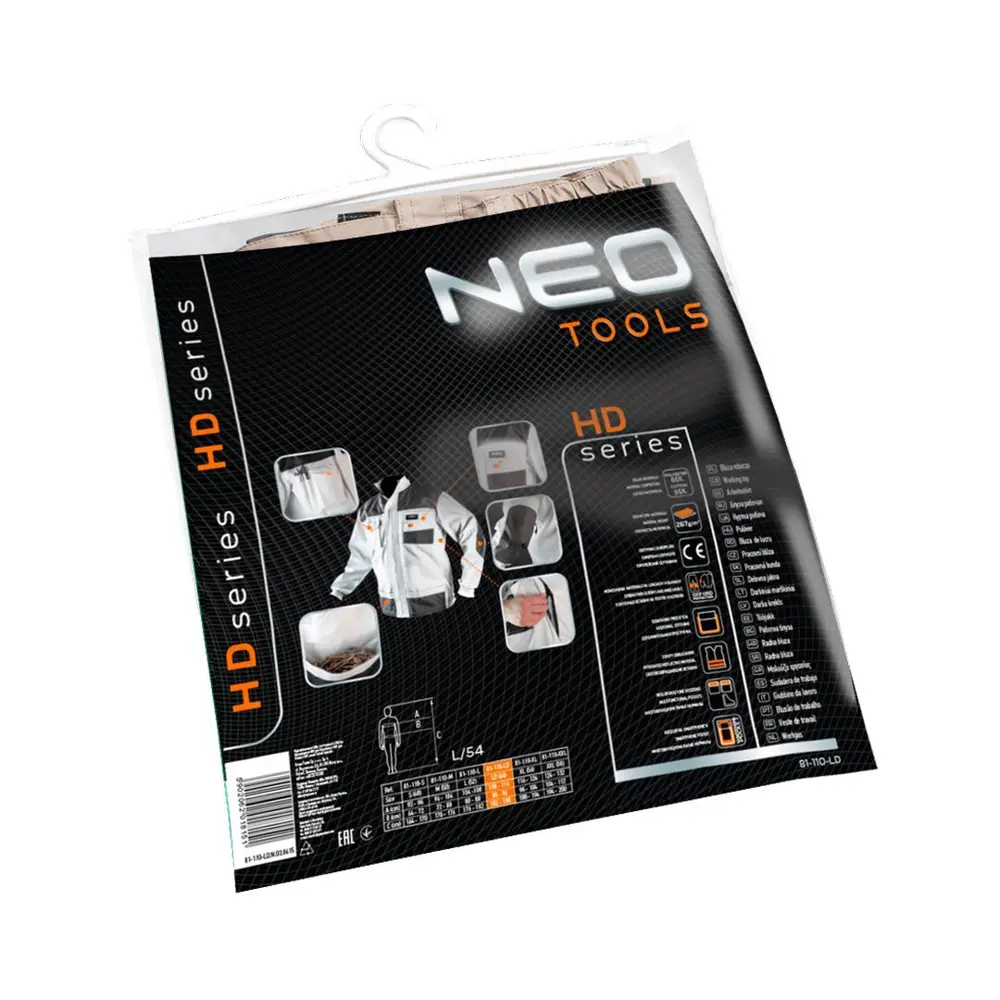 Куртка рабочая Neo цвет белый размер LD/54 рост 182-188 см 82775407 STLM-2033973 Neò Нет - Вид №1