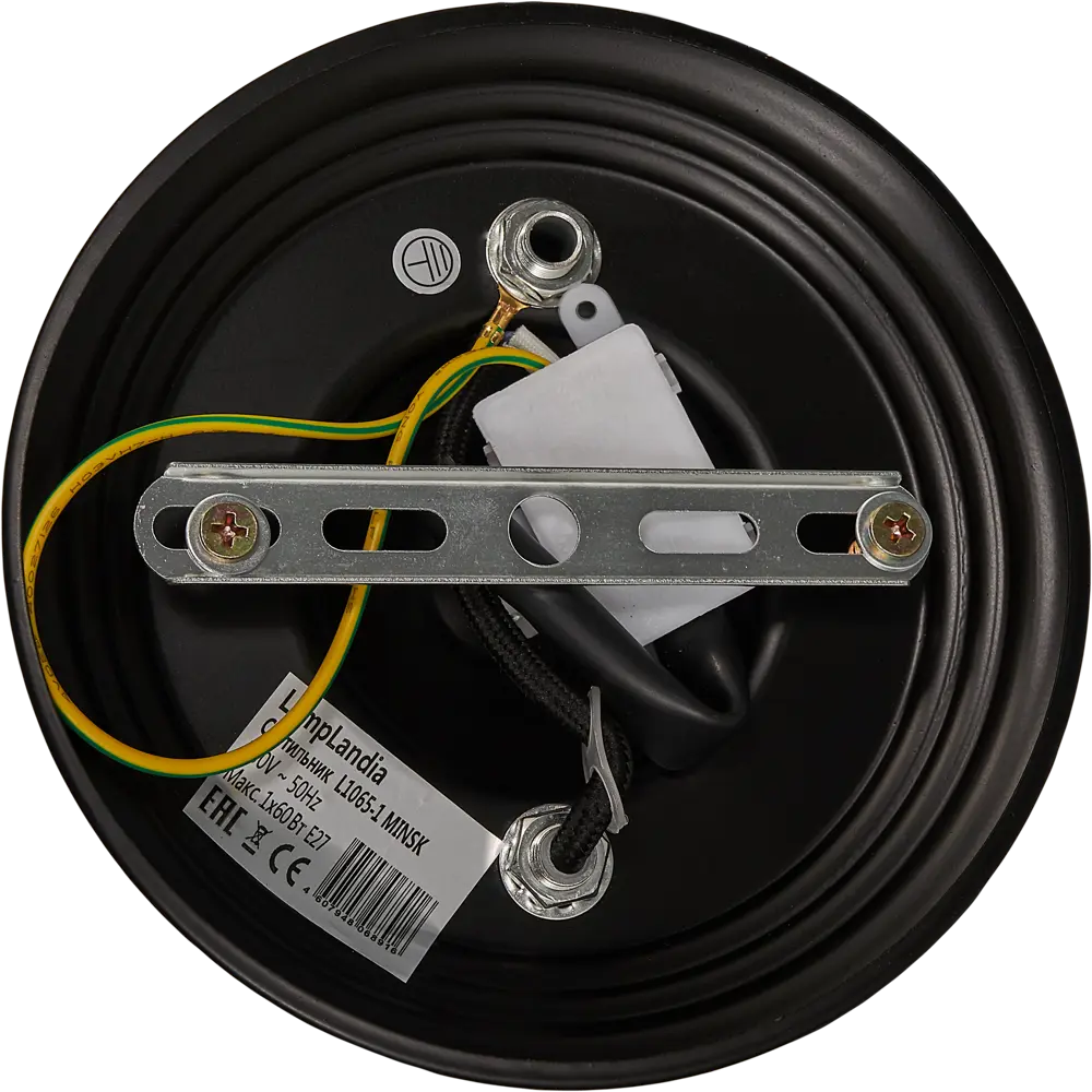 Светильник подвесной Minsk, 1 лампа, 9 м², цвет черный LAMPLANDIA STLM-2039387 - Вид №7