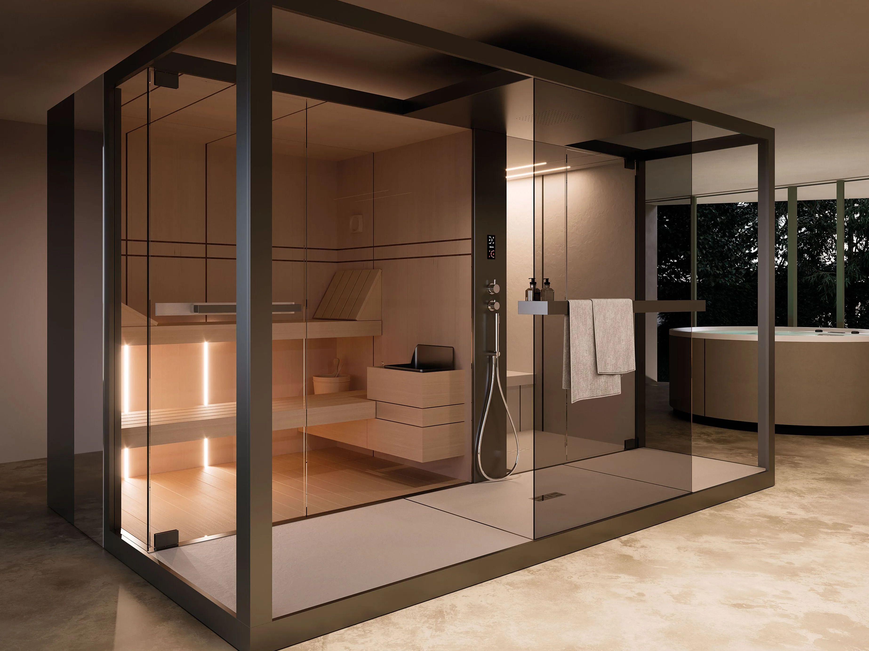 Сауна / турецкая баня / патио с душем Novellini Celsius ARCH-00093873