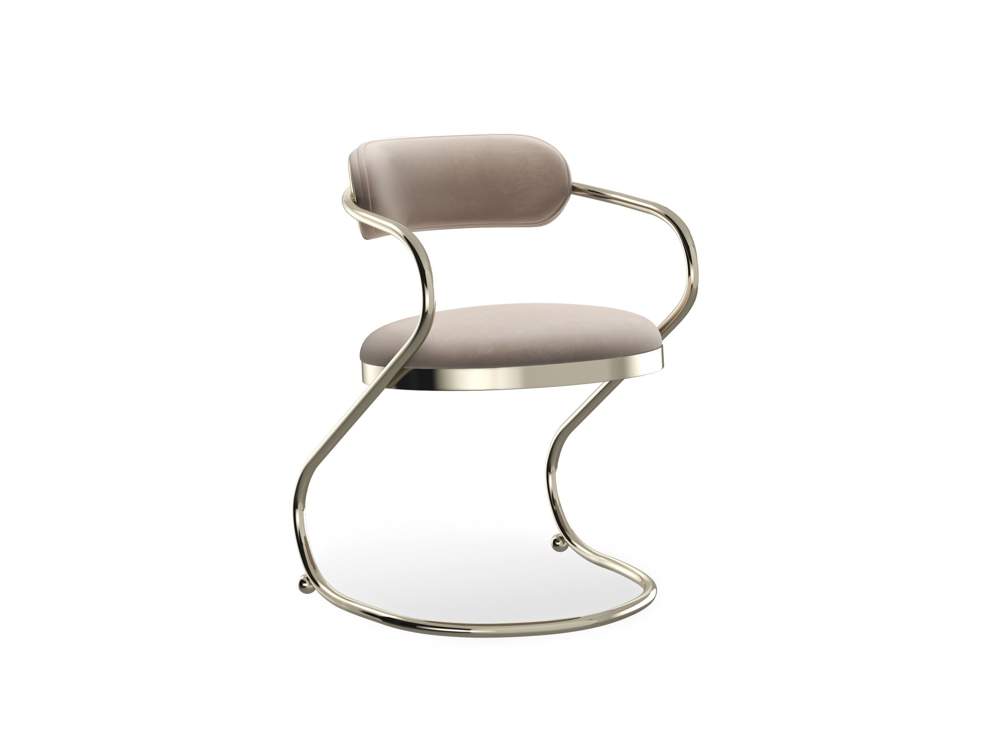 Металлический мягкий стул с открытой спинкой Caracole RETROSPECT ARCH-00103766 - Вид №13