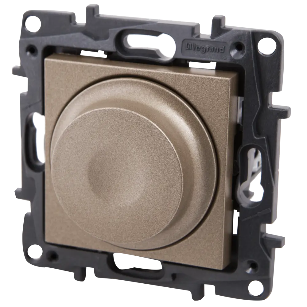 Legrand Structura - поворотный светорегулятор шампань для скрытого монтажа 82064660 STLM-0018648 - Вид №2