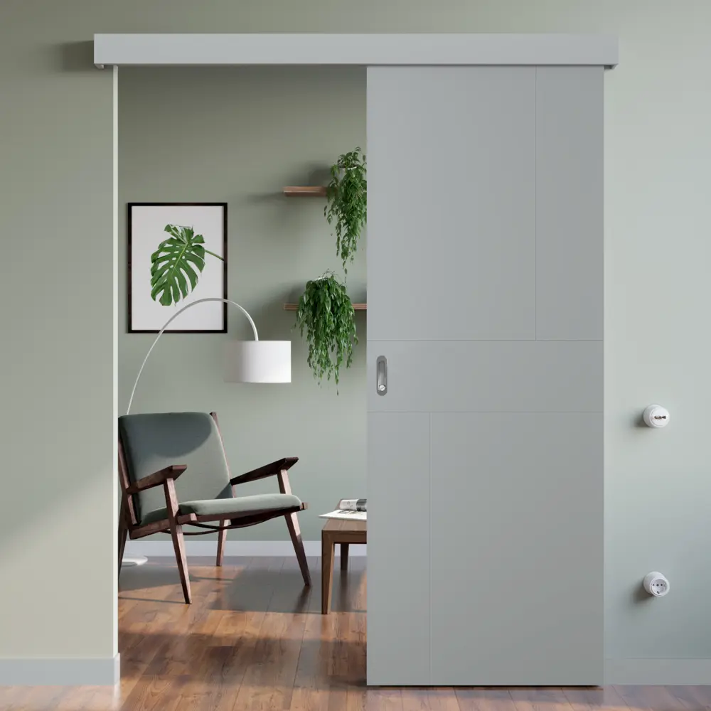 Дверь межкомнатная глухая Лацио 2 70x200 см эмаль серый без замка, без петель 85324567 STLM-2038944 BELWOODDOORS  - Вид №5
